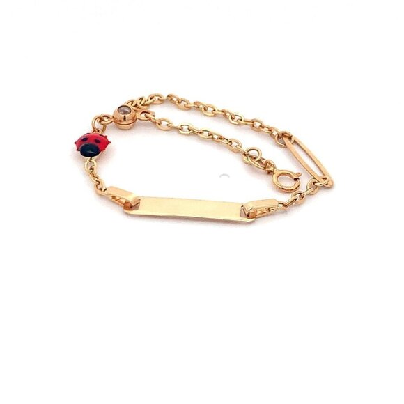 18K Yellow Gold Bracelet Size 5.5 inches - Picture 9 of 12